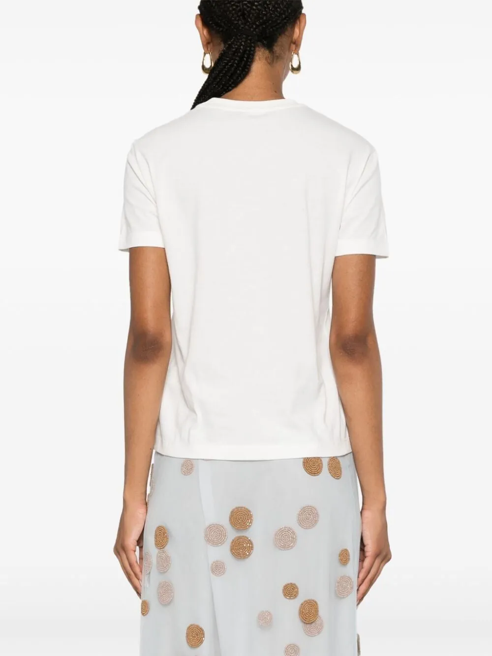 FENDI FF Embroidered Cotton T-Shirt for Men