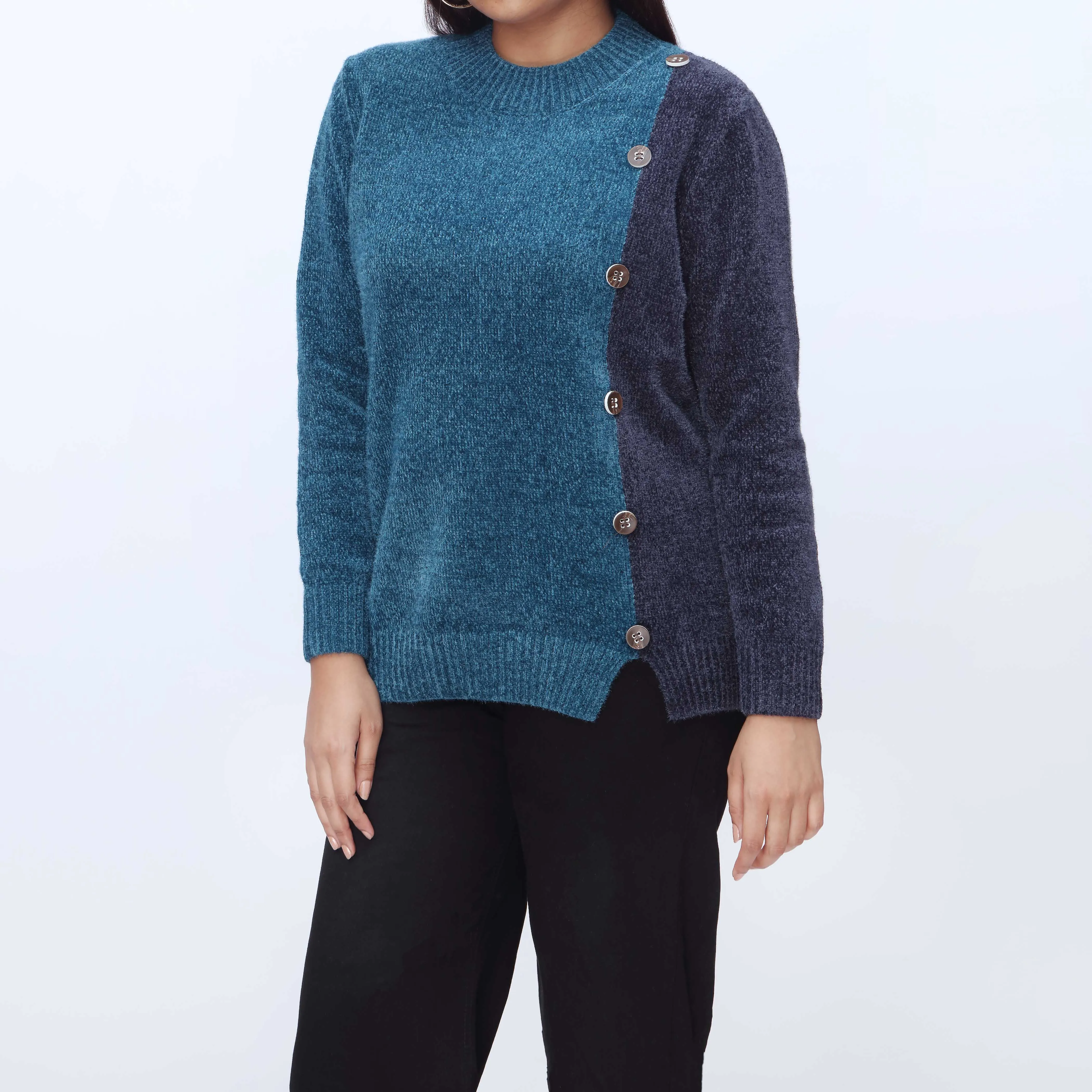 Ferozy Crew Neck Pullover Sweater PW3916