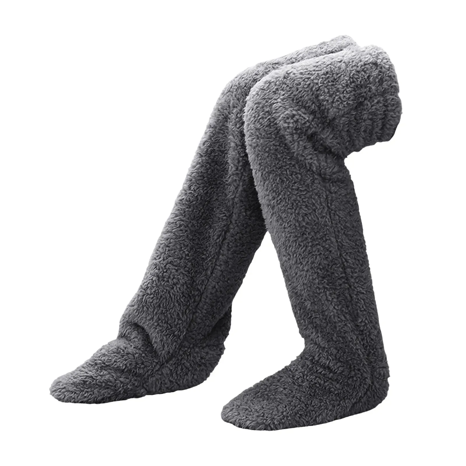Fluffy Over-Knee Winter Leg Warmers – Thick, Cozy, and Warm