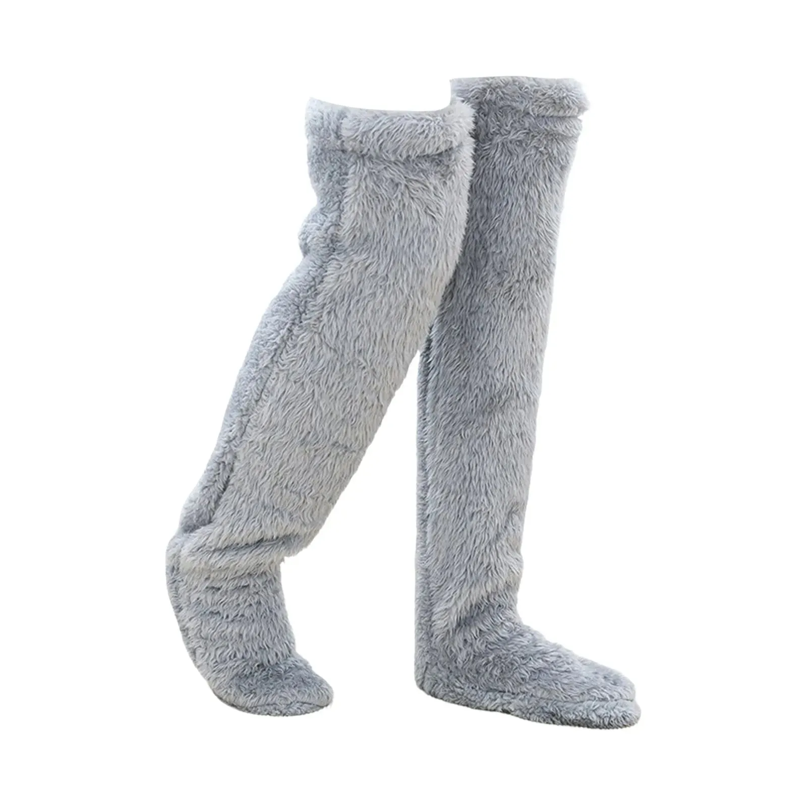 Fluffy Over-Knee Winter Leg Warmers – Thick, Cozy, and Warm
