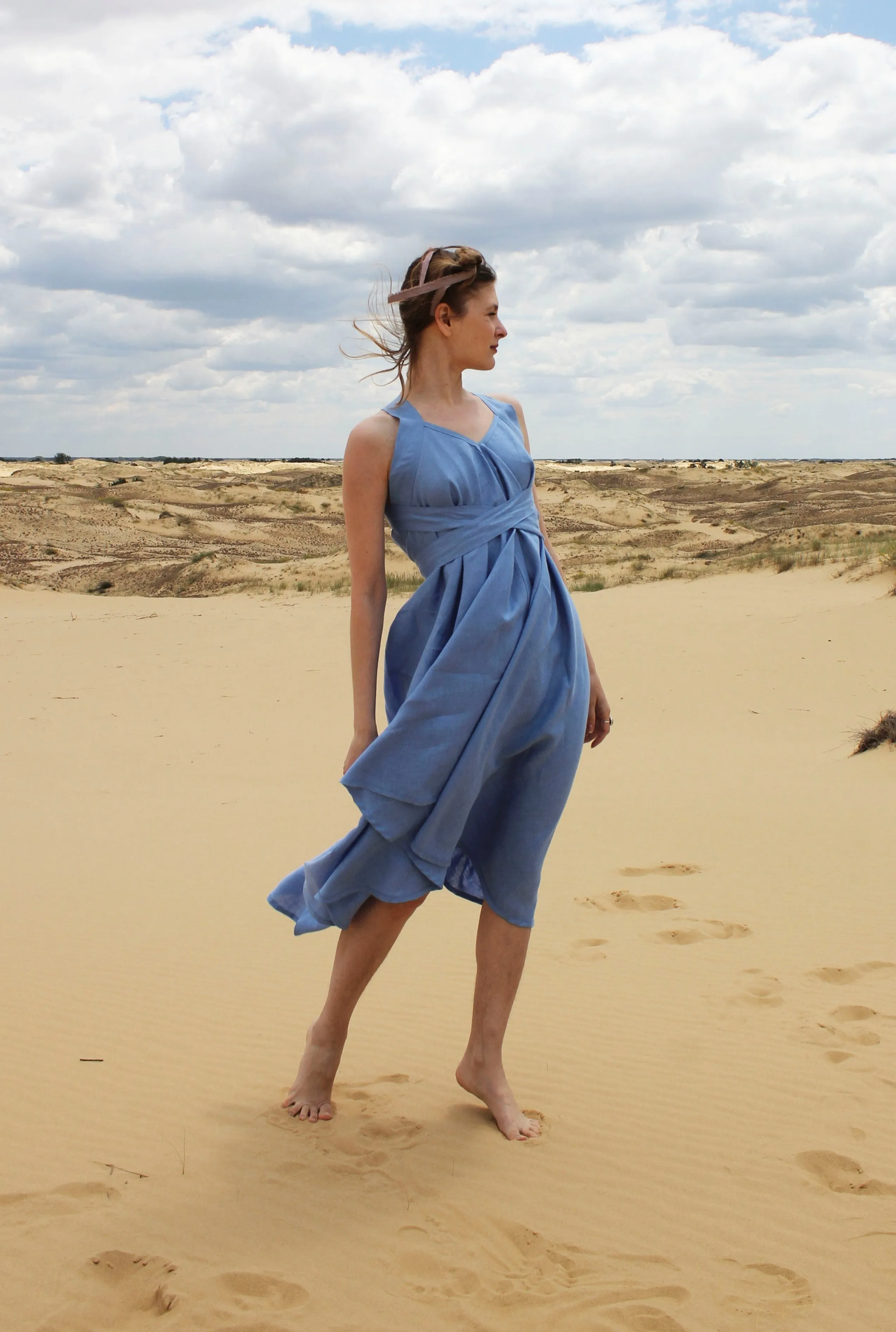 Form 1. Multiway. For F. Blue (transformable dress)