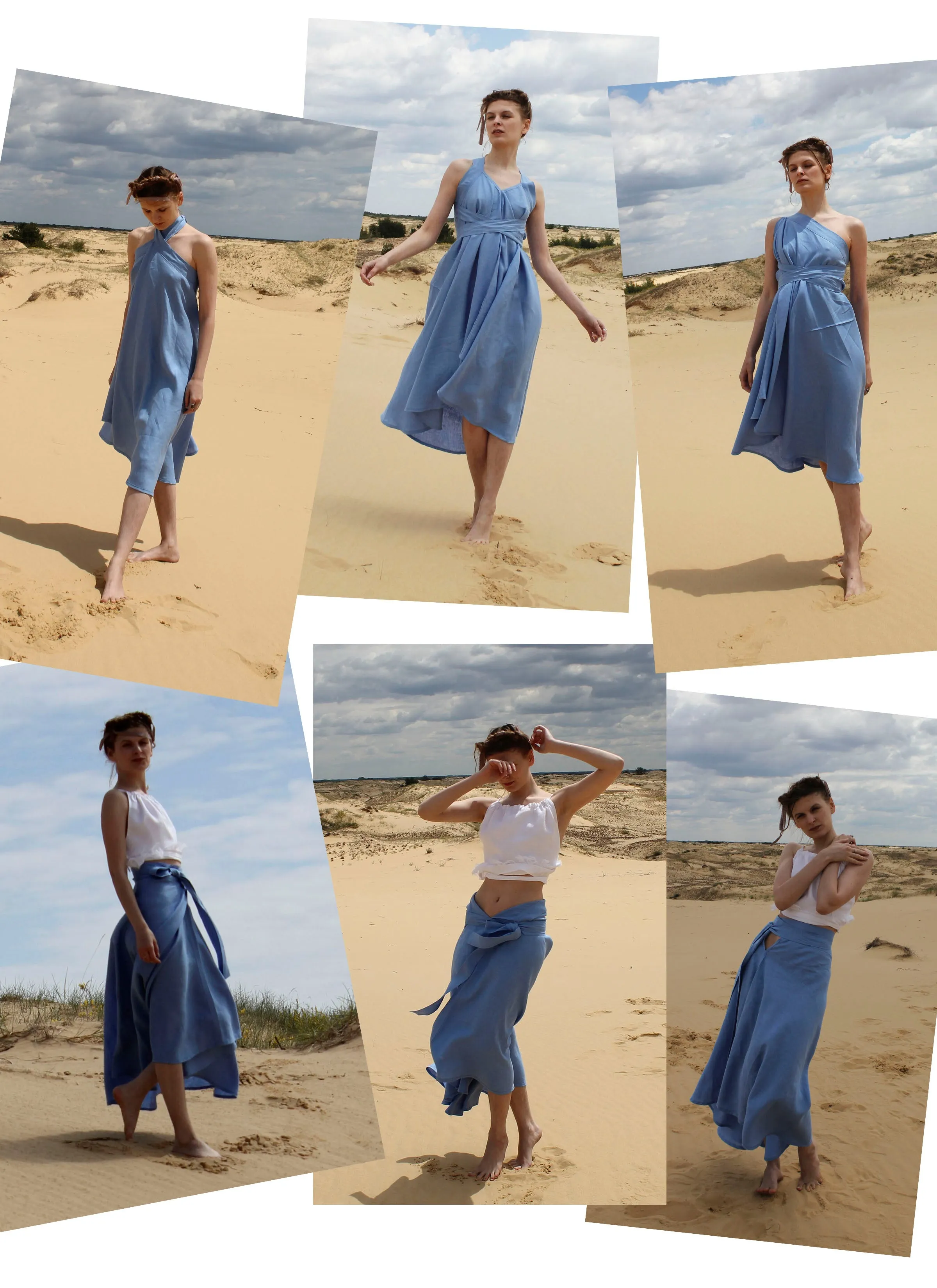 Form 1. Multiway. For F. Blue (transformable dress)