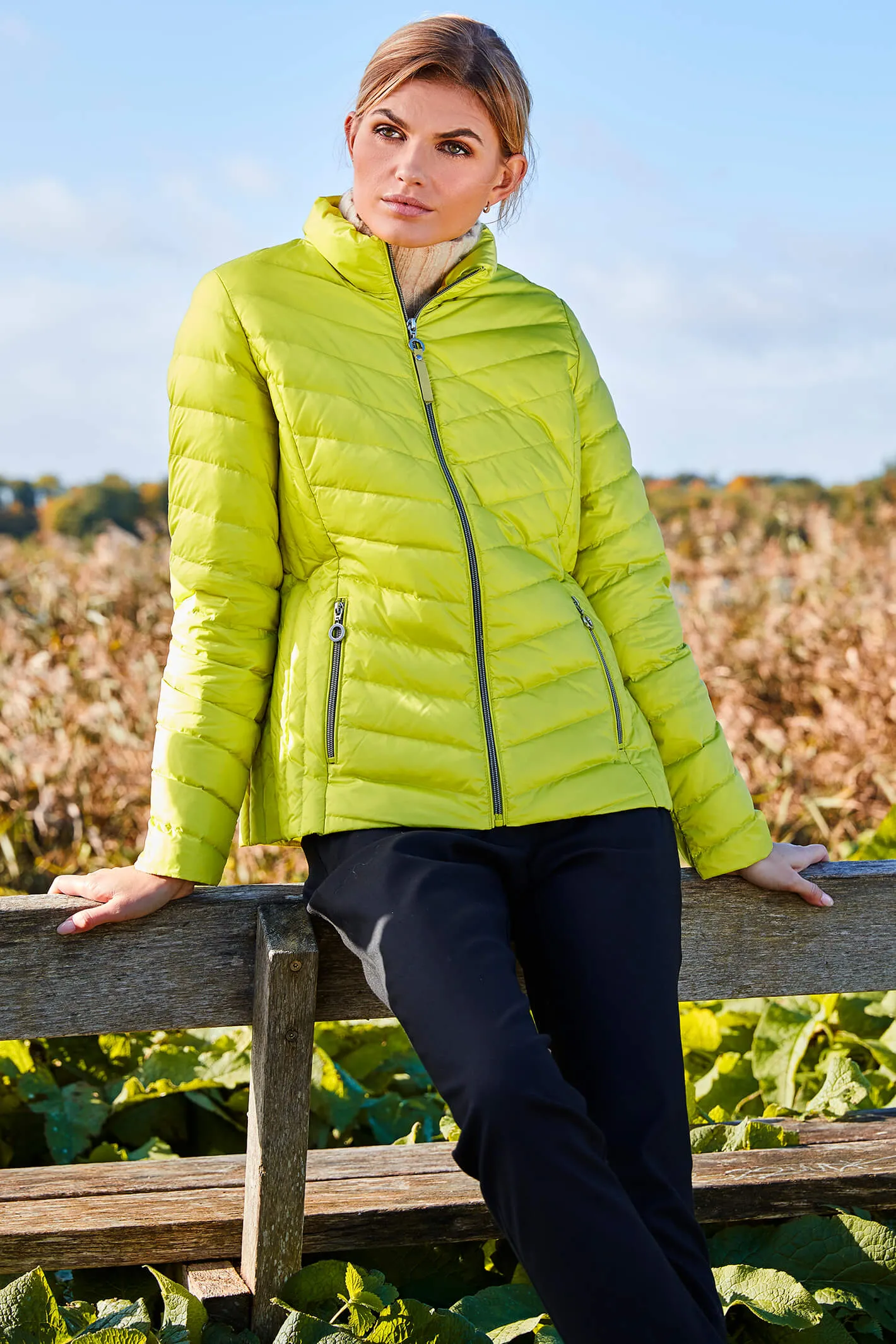 Frandsen 528-588-82 Lime Green Padded Jacket