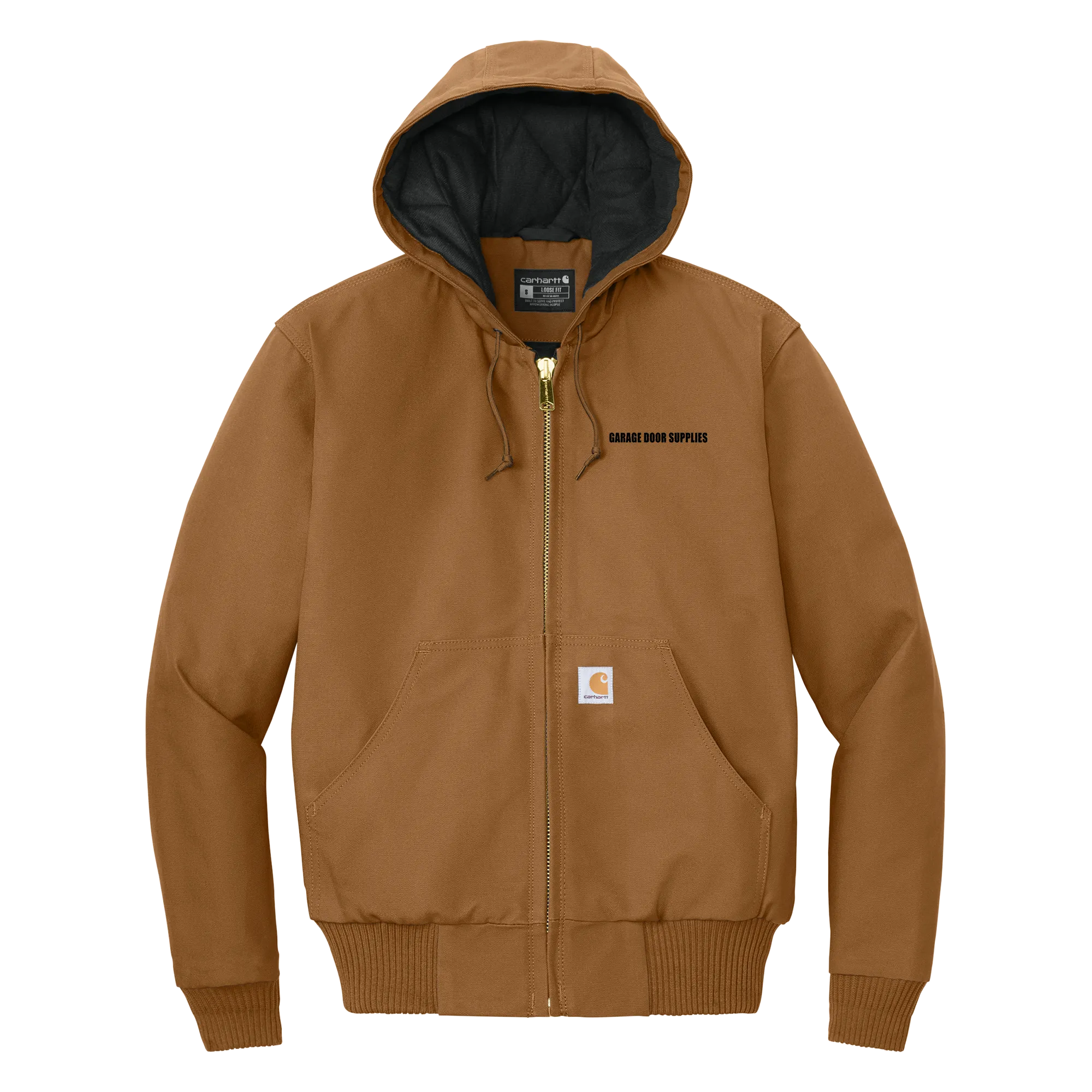 Garage Door Supply Carhartt Quilted-Flannel-Lined Duck Active Jac