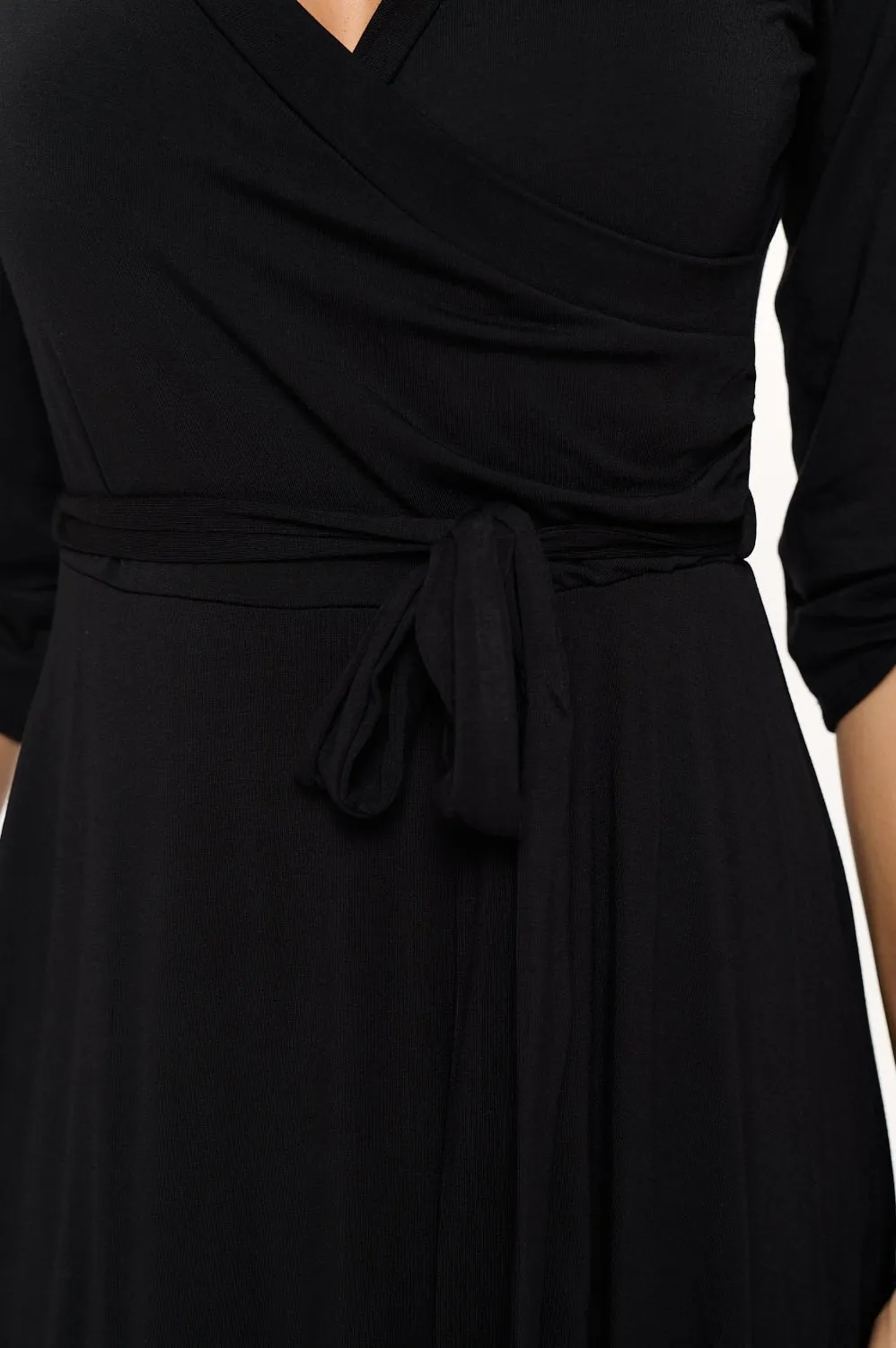 Georgina Faux-Wrap Mini Dress