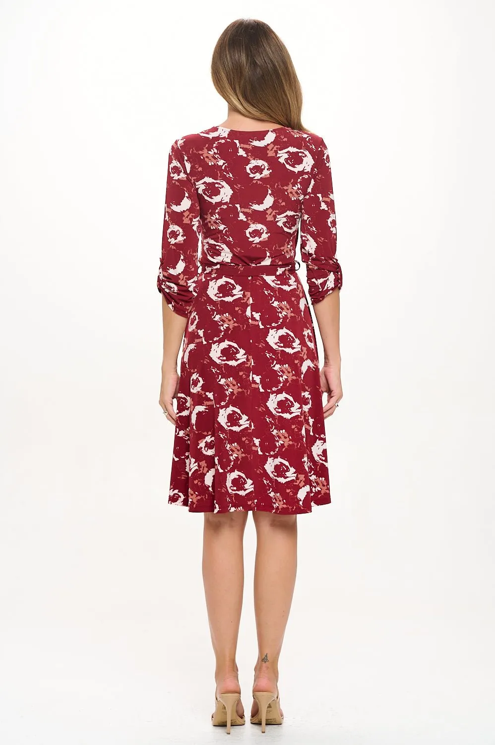Georgina Faux-Wrap Mini Dress