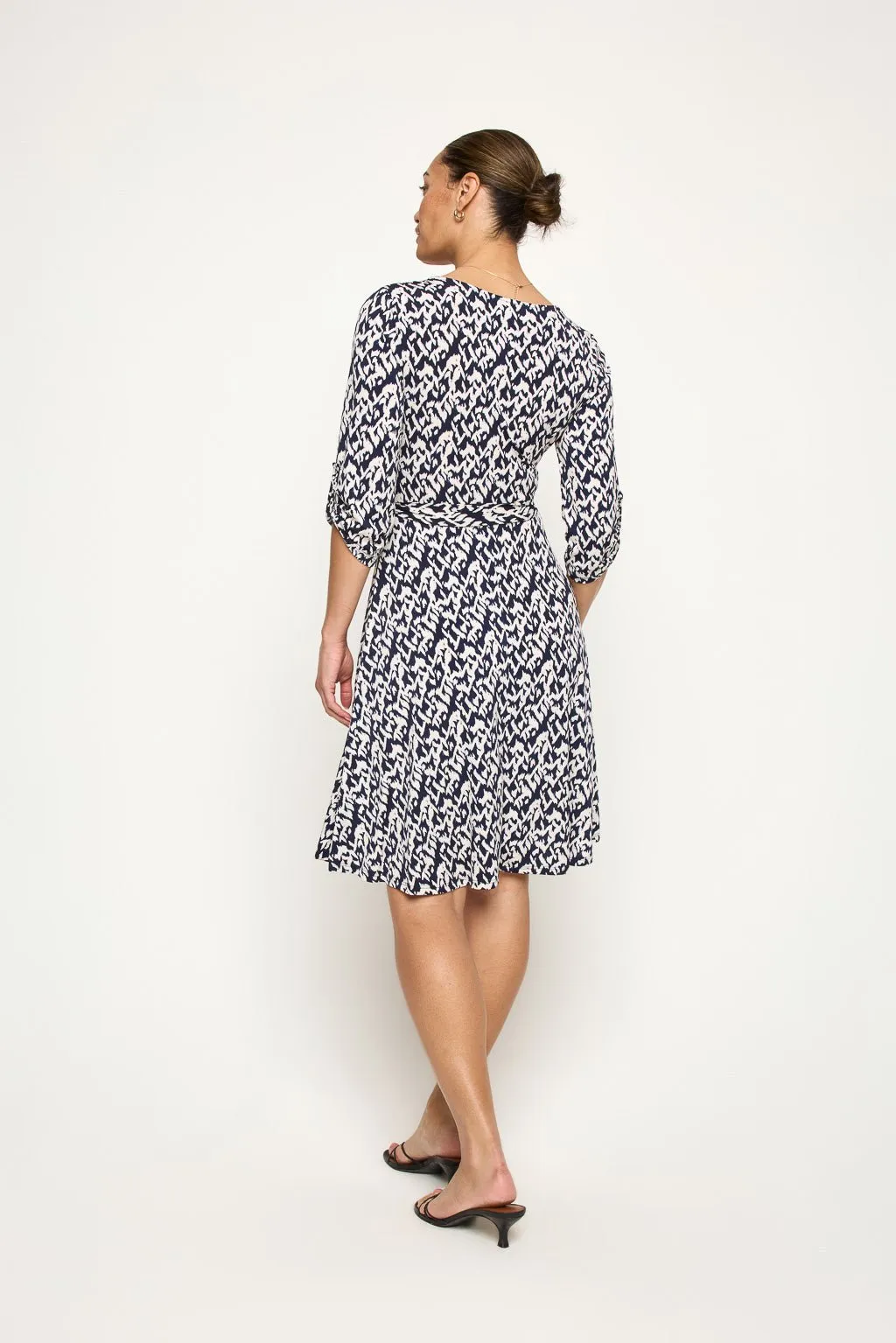 Georgina Faux-Wrap Mini Dress