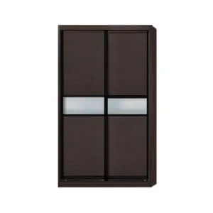 Helene Modular Wardrobe (Walnut with Frosted Glass)