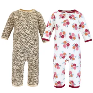 Hudson Baby Premium Quilted Coveralls, Autumn Rose
