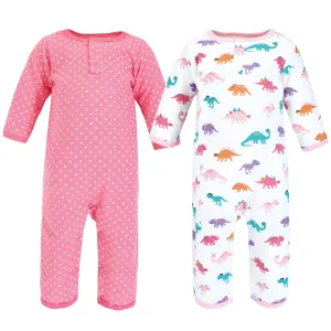 Hudson Baby Premium Quilted Coveralls, Cuteasaurus