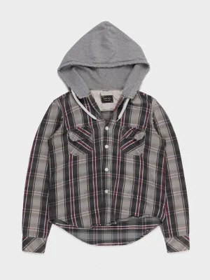Hybrid Flannel Hoodie