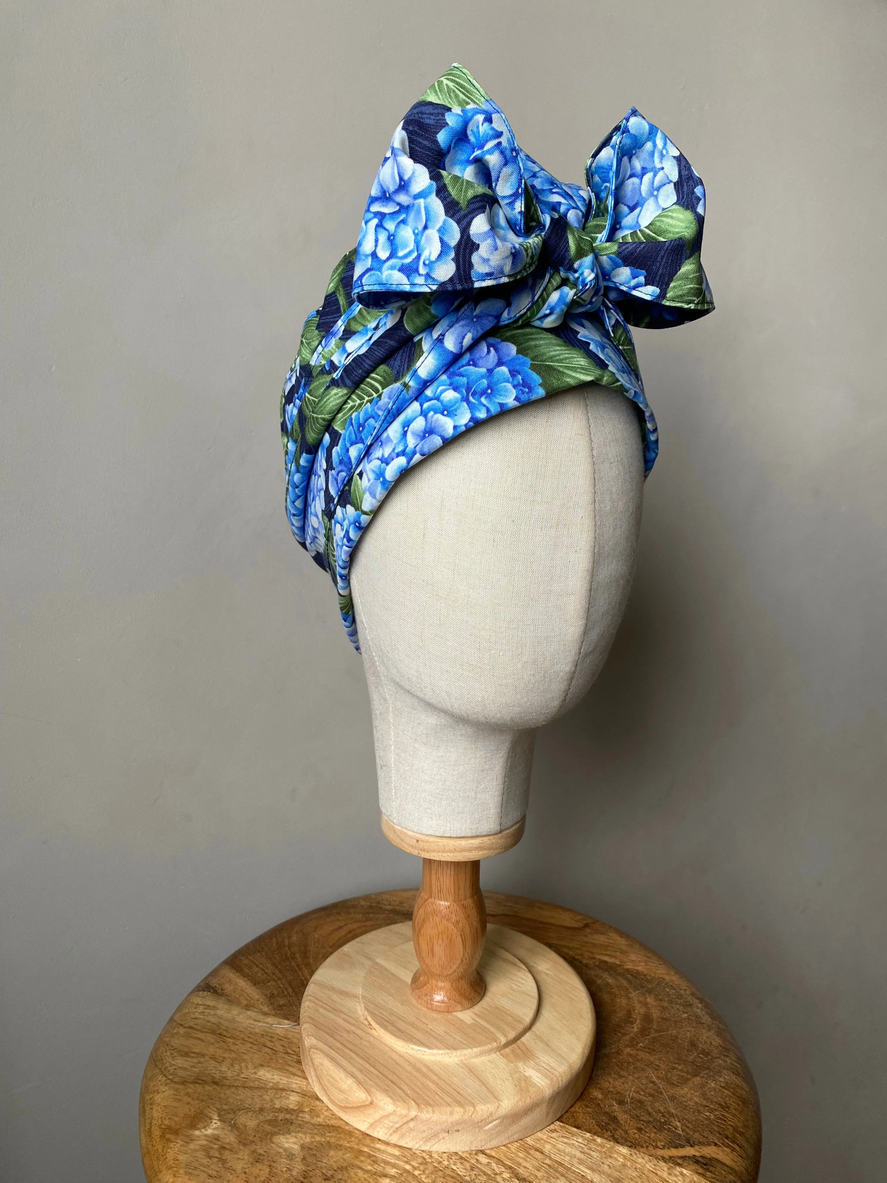 Hydrangea Floral Duster Cap