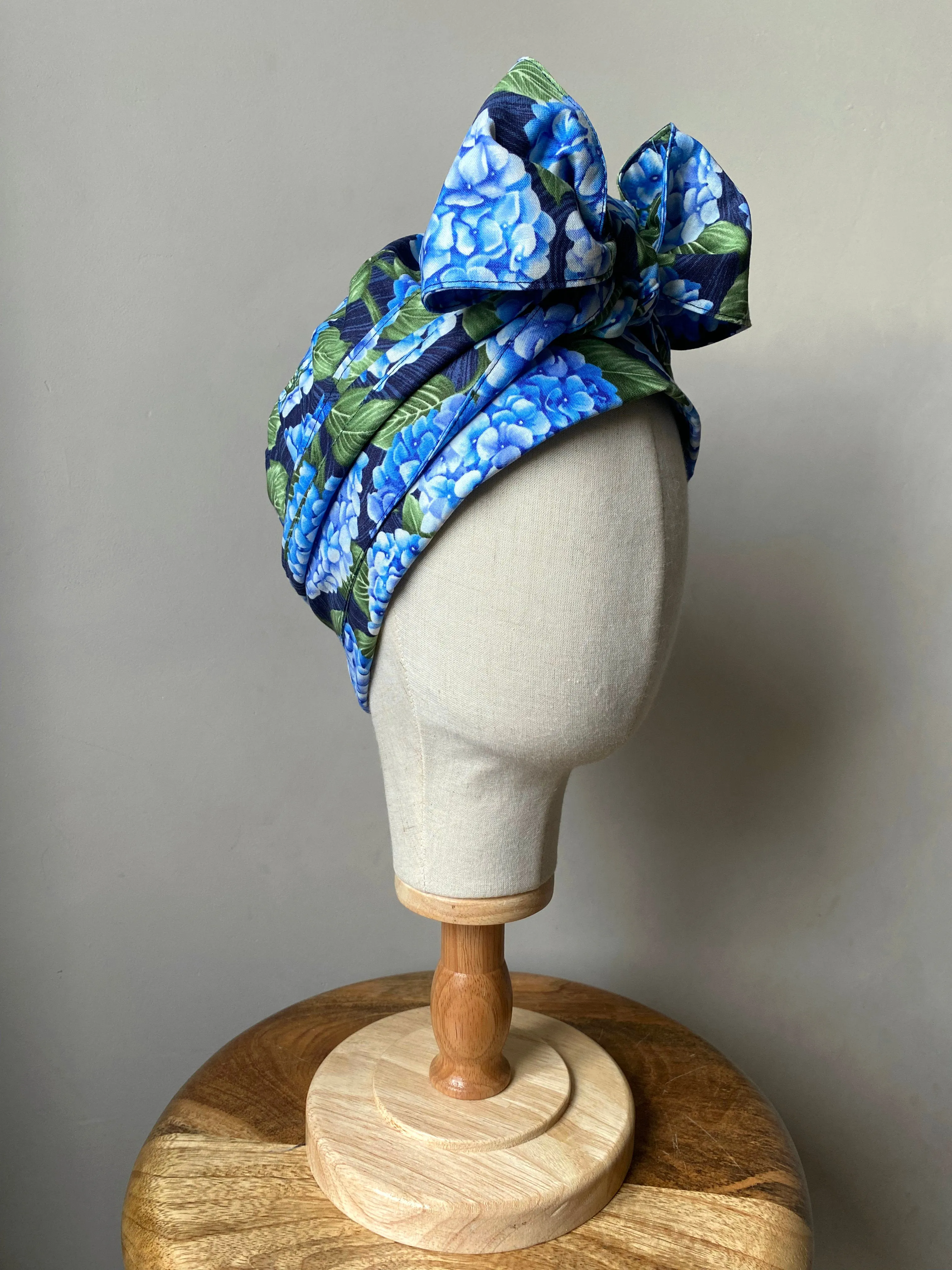 Hydrangea Floral Duster Cap