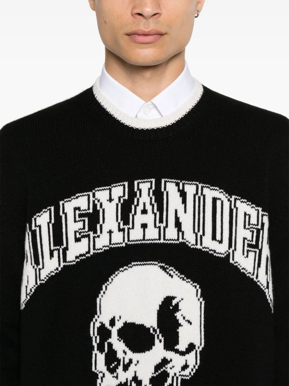 Intarsia-Logo Sweater