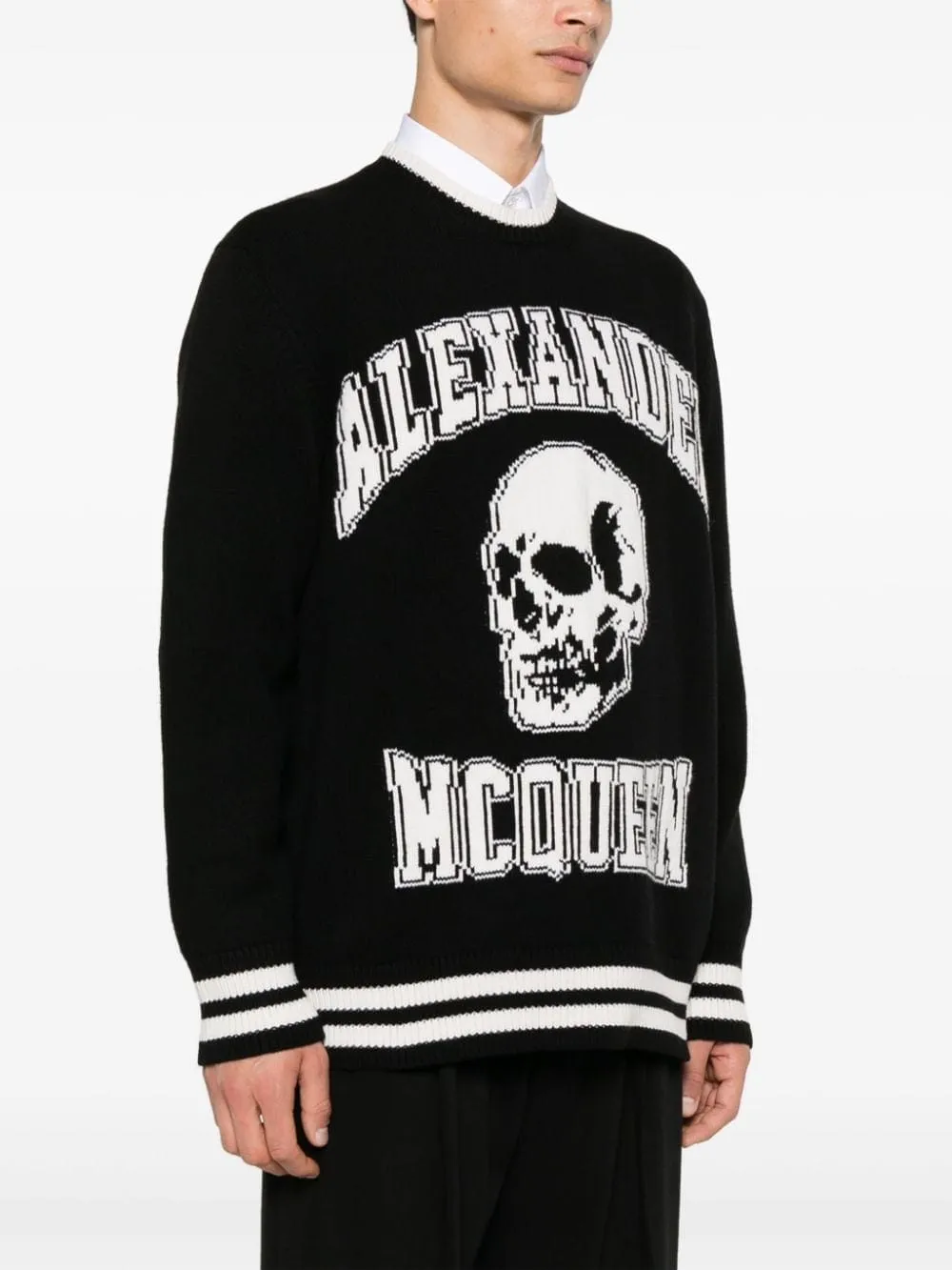Intarsia-Logo Sweater