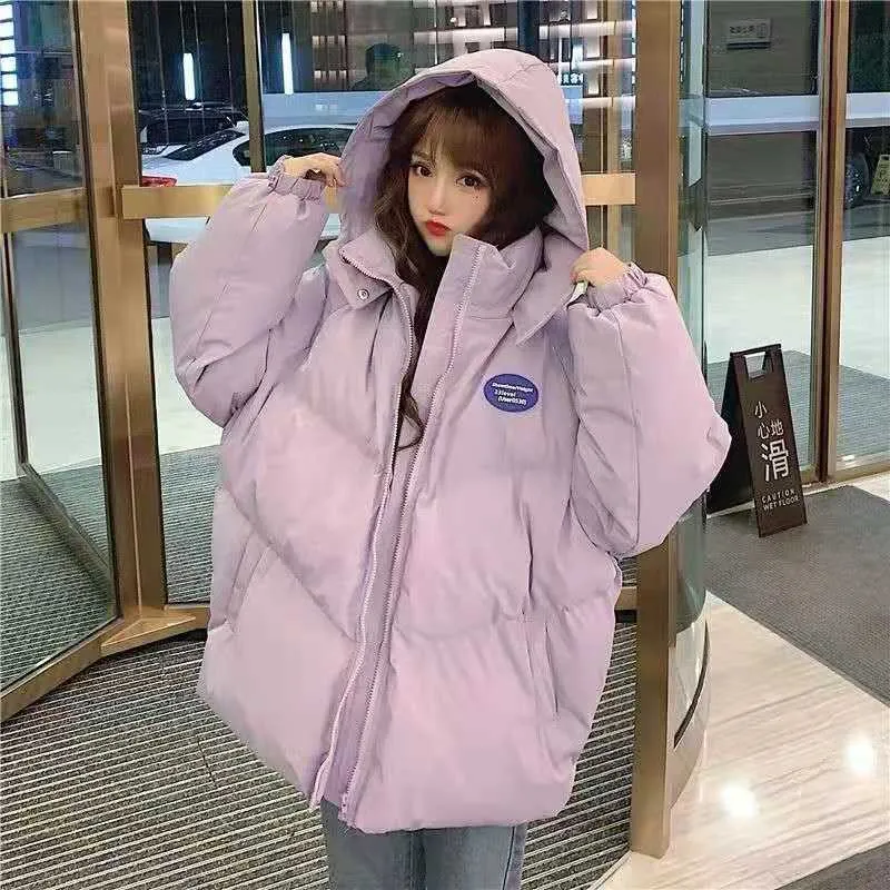 Joskaa Christmas Gift Women's down jacket 2024 new style women's bread jacket quilted jacket winter clothing tide thick super thick mid-length season