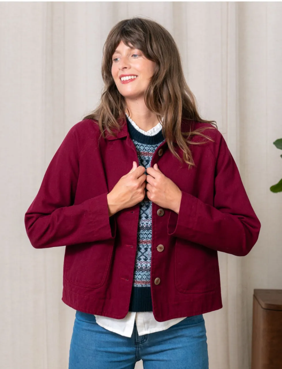 Joyce Peacoat Canvas Jacket