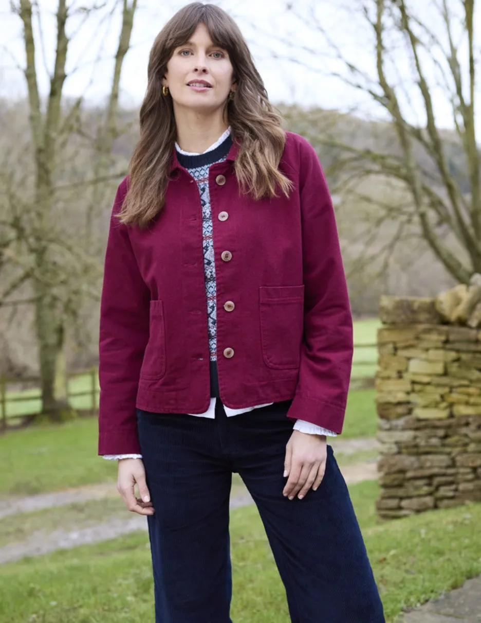 Joyce Peacoat Canvas Jacket