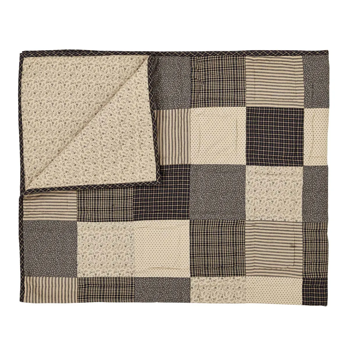 Kettle Grove Patchwork Quilted Throw