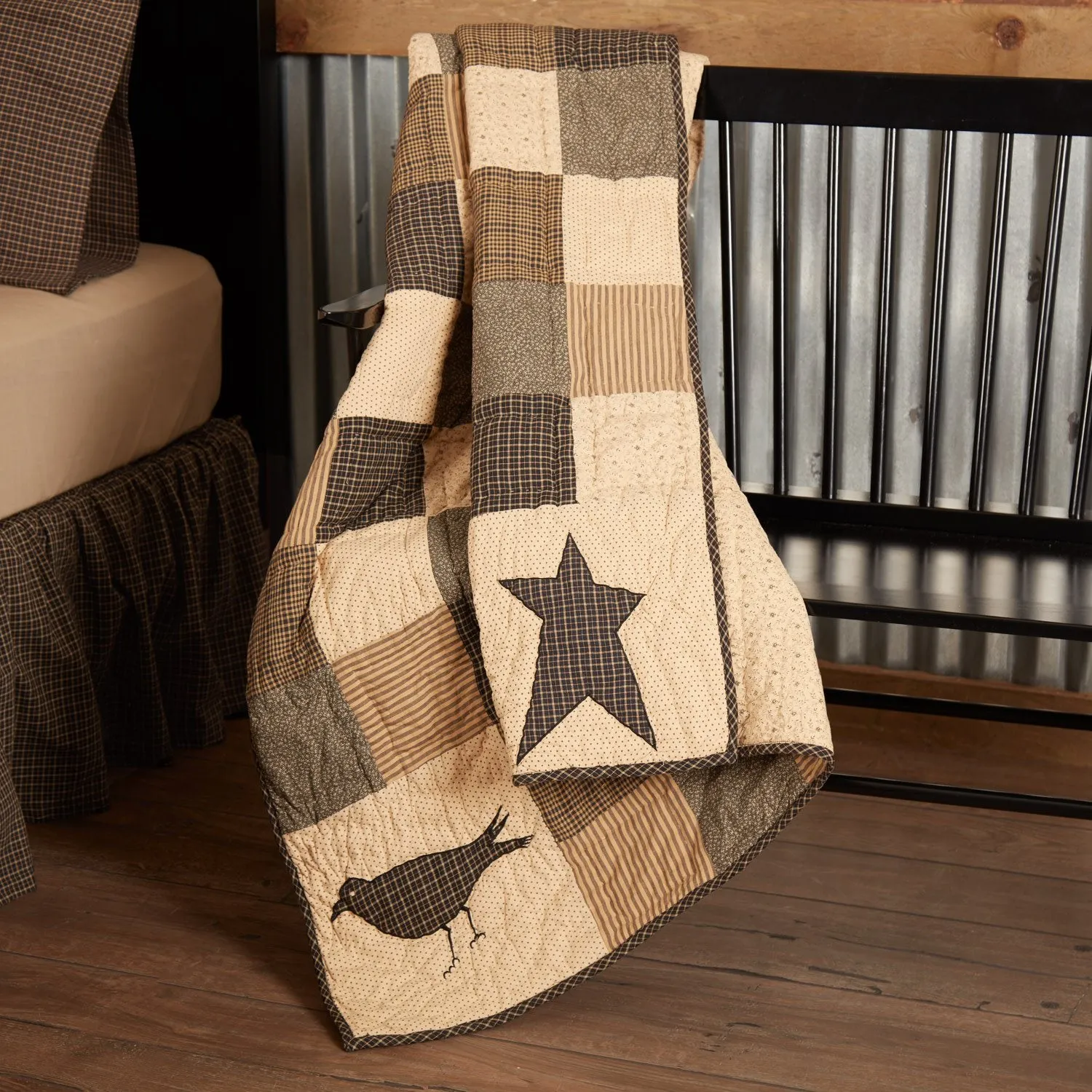 Kettle Grove Patchwork Quilted Throw