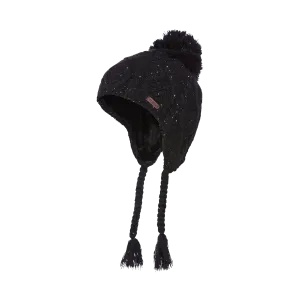 Kombi Black Sequins Pom Pom Junior Hat
