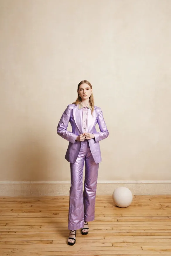 Lilac Metallic Pants
