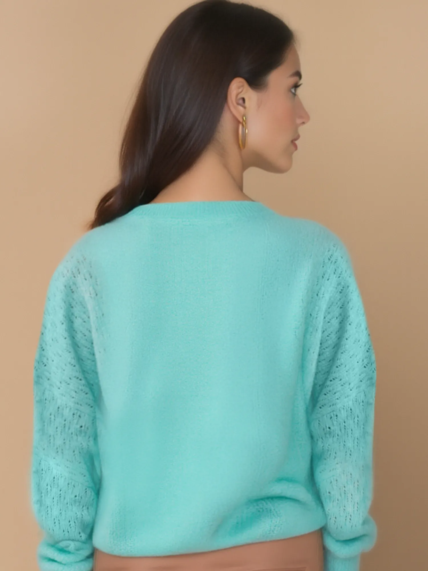 Long Sleeve Bobble Sweater