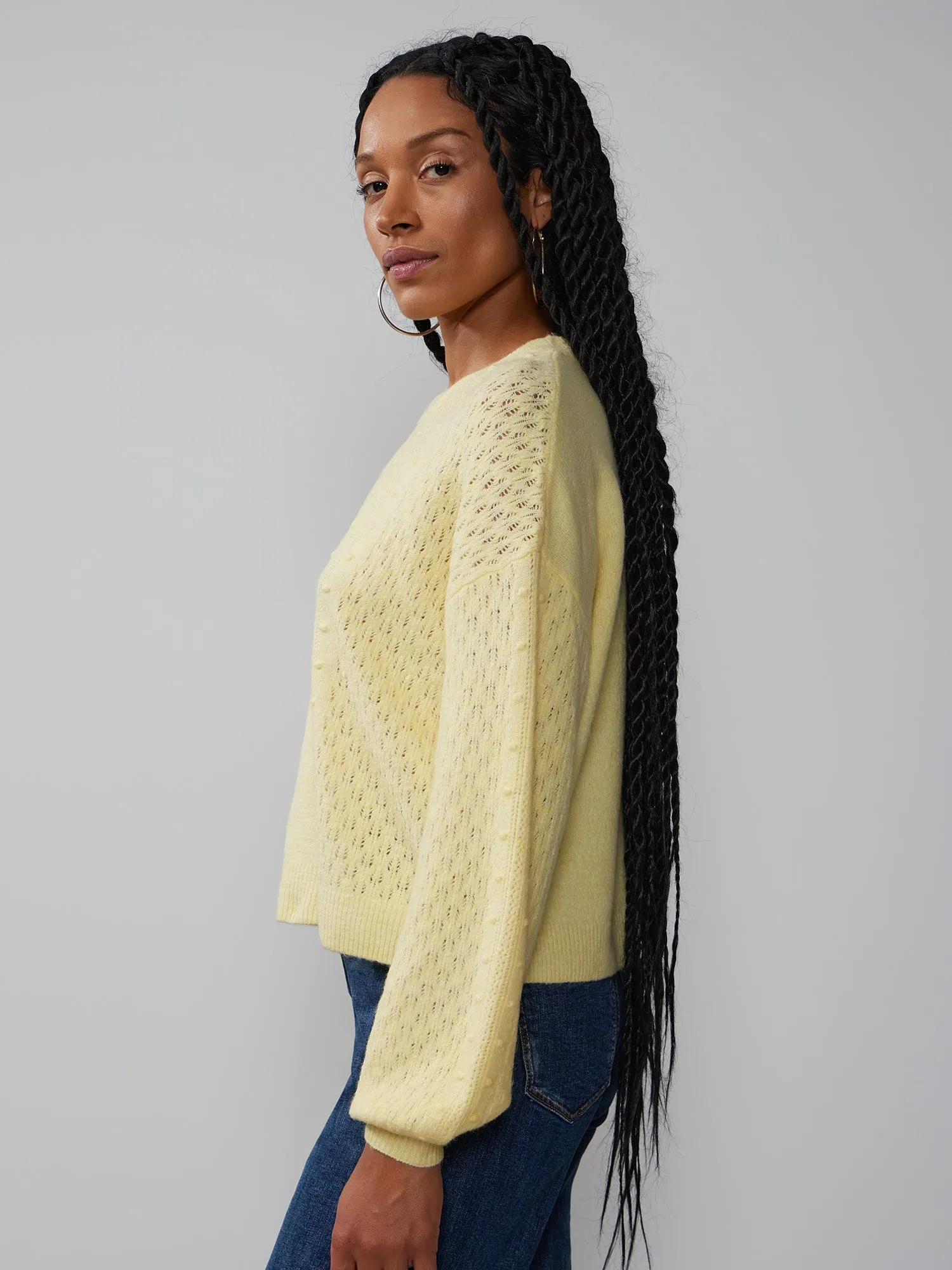 Long Sleeve Bobble Sweater