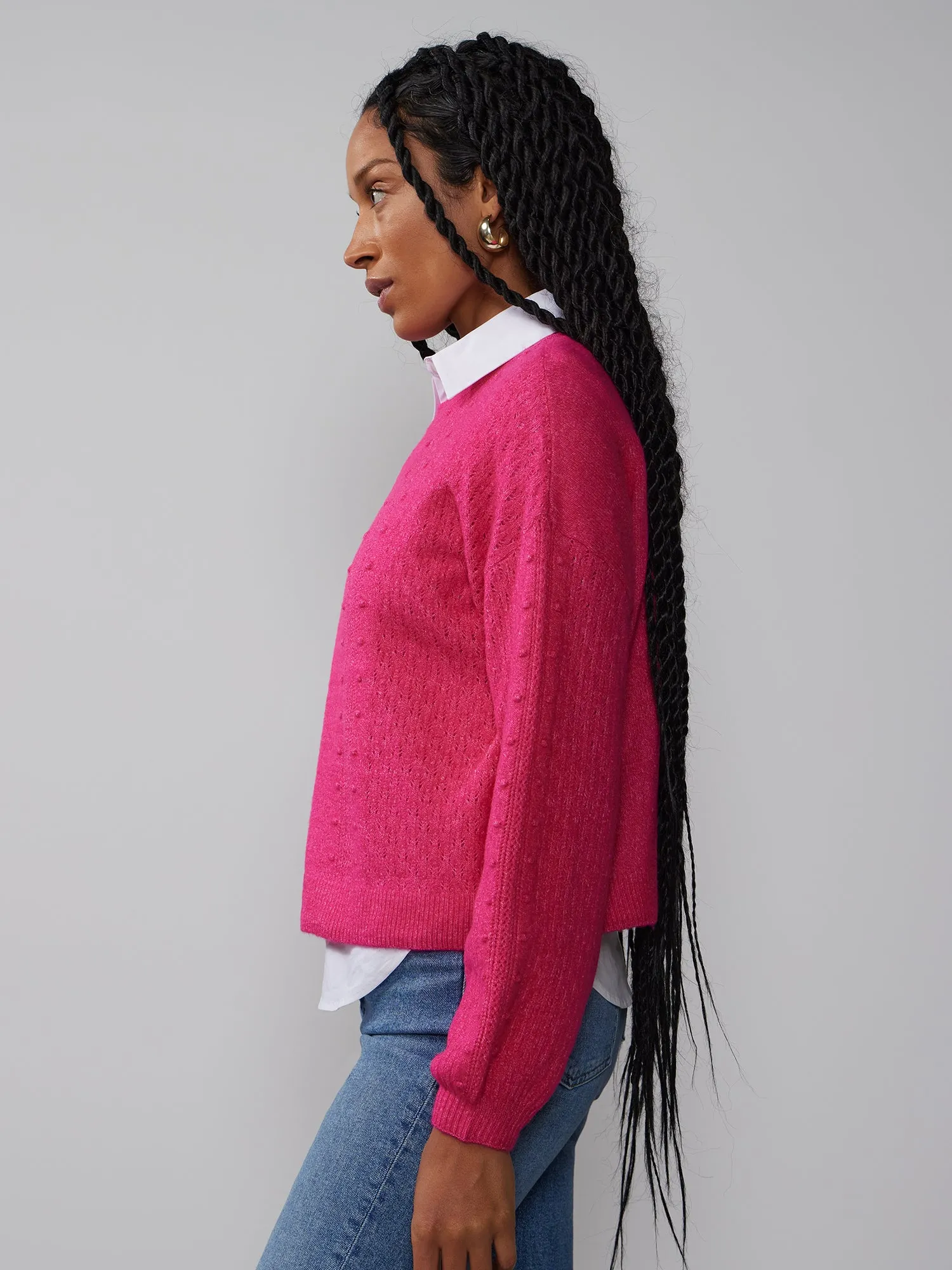 Long Sleeve Bobble Sweater