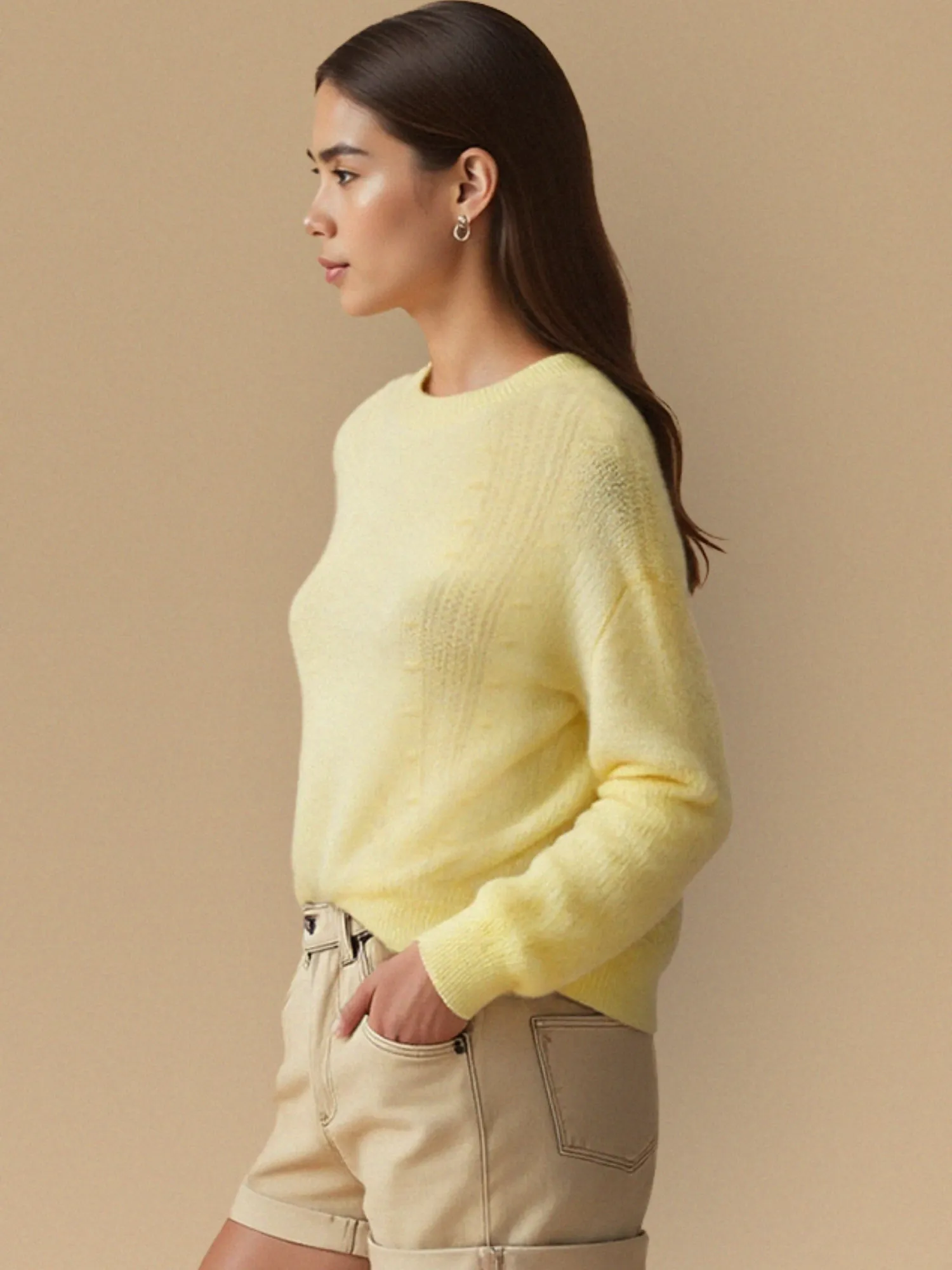 Long Sleeve Bobble Sweater