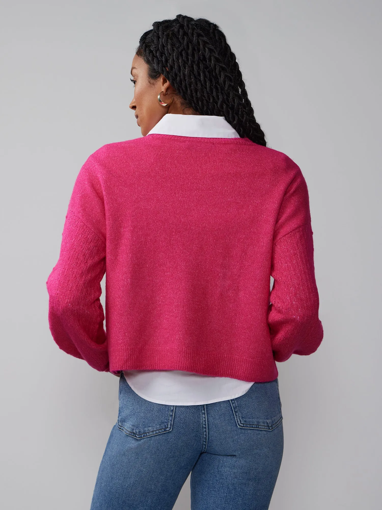 Long Sleeve Bobble Sweater