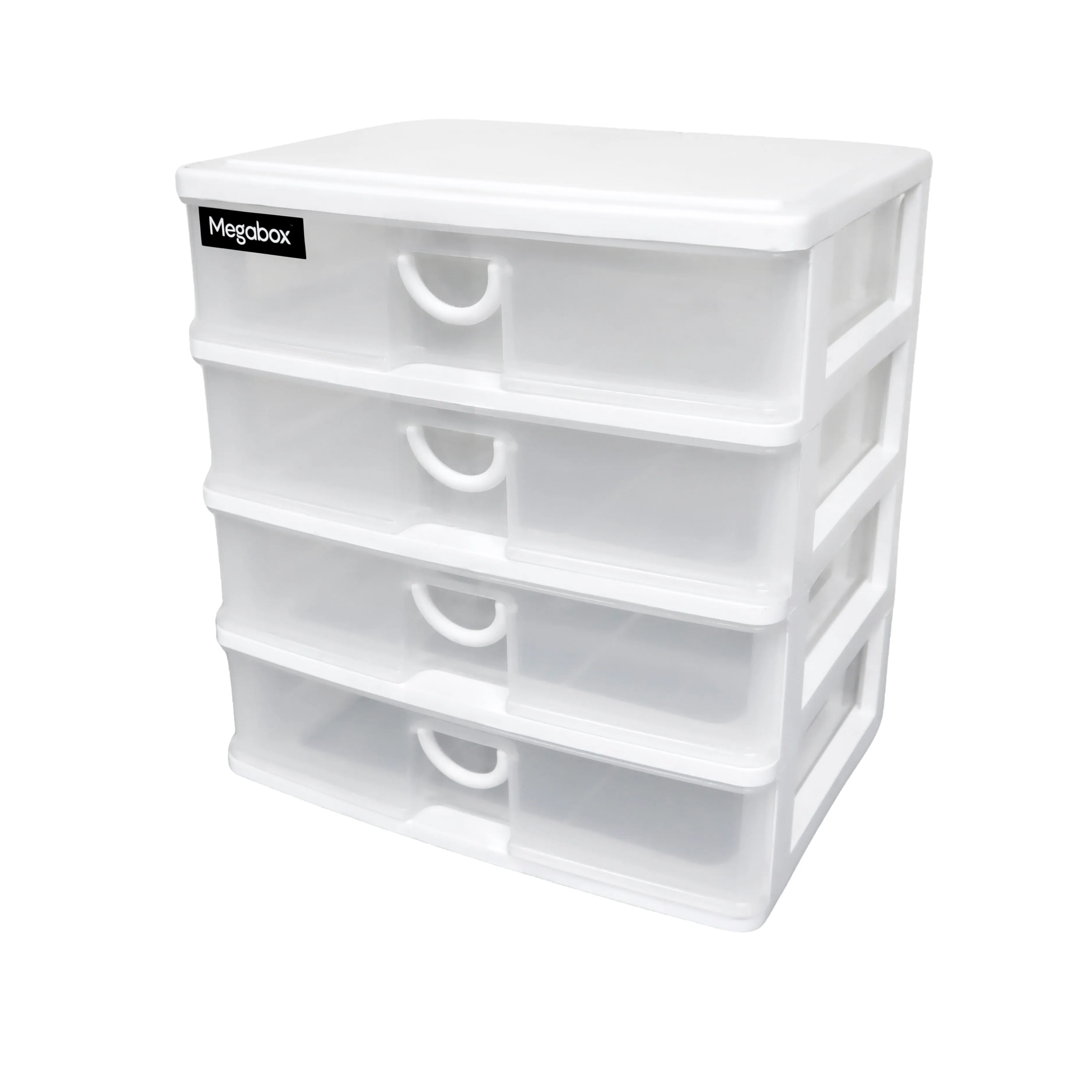 Megabox 4-Layered Medium Mini Drawer 34 x 24 x 36cm (MG-168S-4L) - White