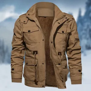 Men's Casual Buttoned Winter Jacket with Zipper | Perfect for Autumn Days
