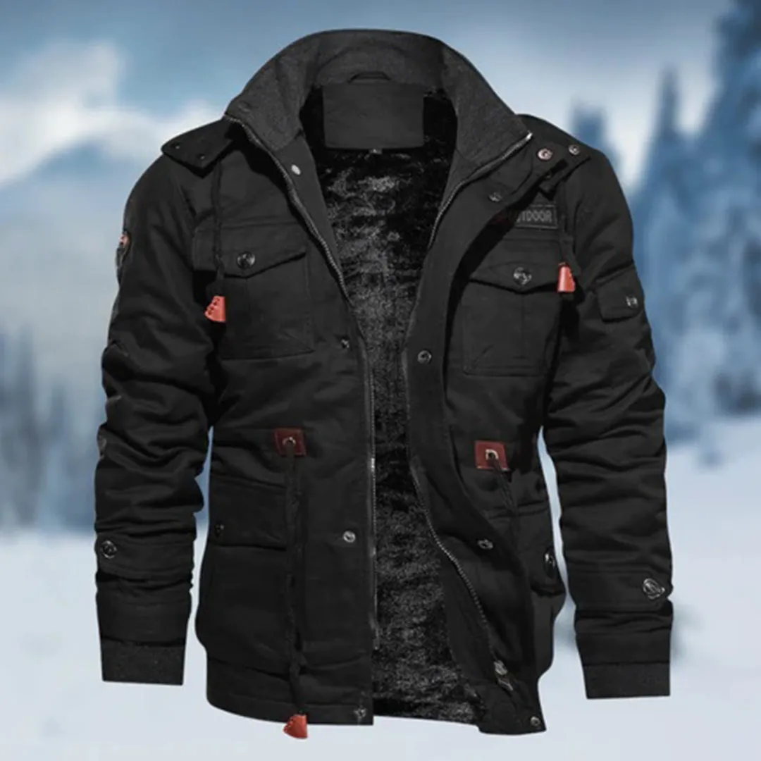 Men's Casual Buttoned Winter Jacket with Zipper | Perfect for Autumn Days