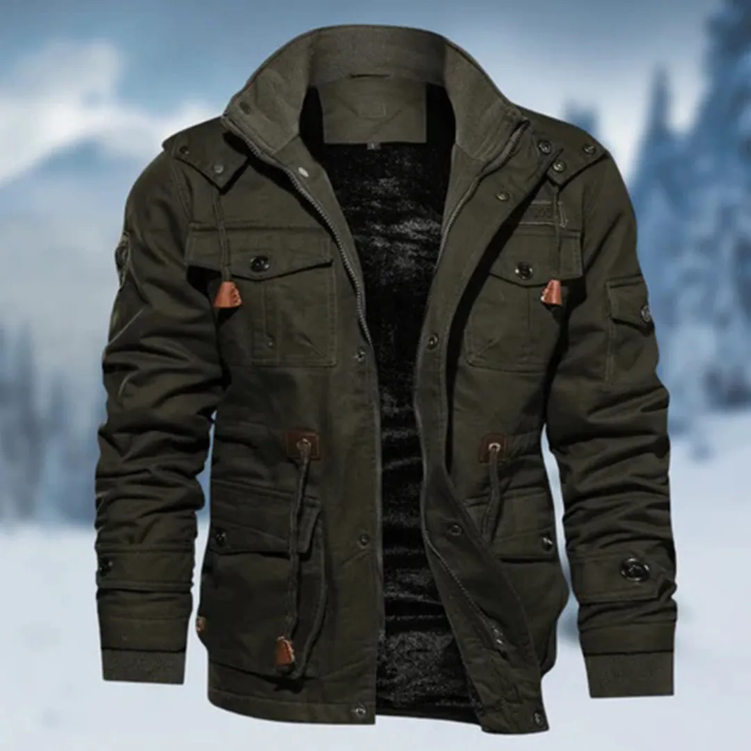 Men's Casual Buttoned Winter Jacket with Zipper | Perfect for Autumn Days