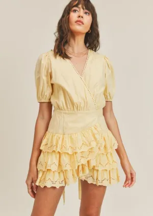 Mini Ruffled Wrap Dress Lottie