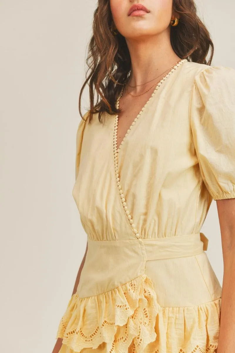 Mini Ruffled Wrap Dress Lottie