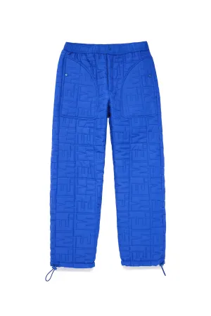 Monogram Quilted Puff Tech Pant - Cobalt