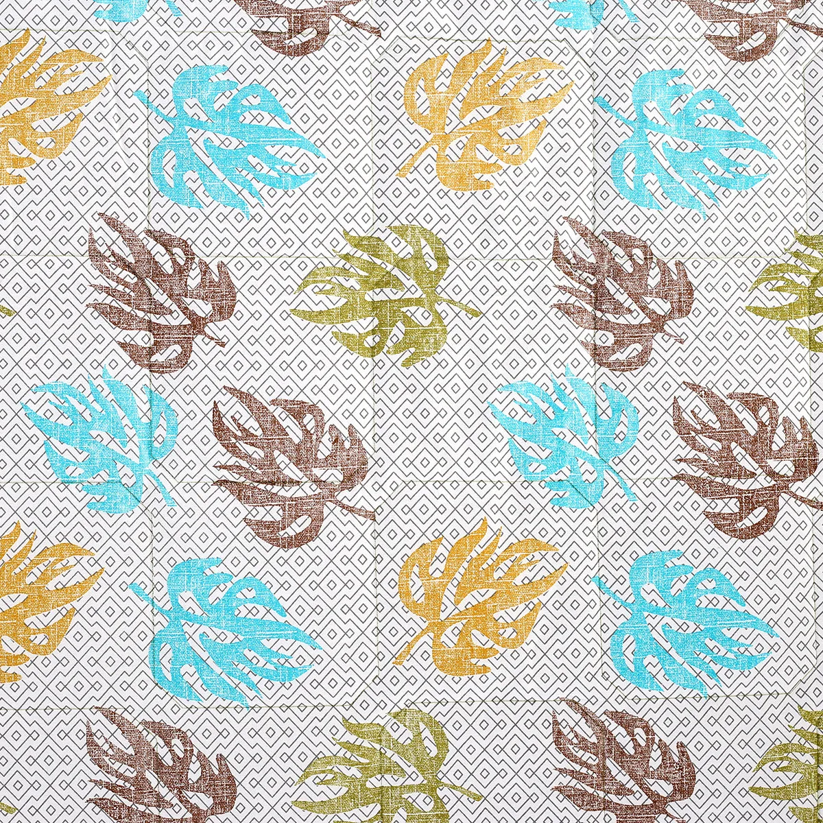 Monstera Light Weight Summer/Winter Quilt Blue