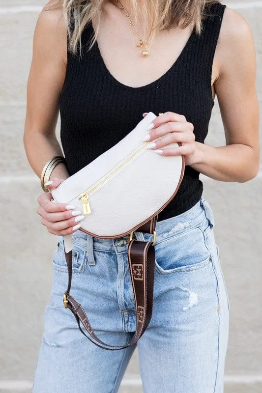 Myra Quilted Leather Crescent Sling Bag *Online Only*
