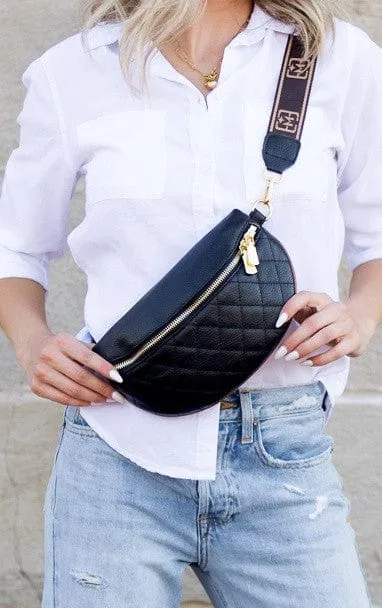 Myra Quilted Leather Crescent Sling Bag *Online Only*
