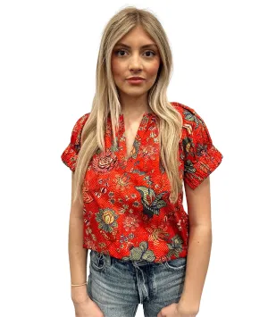 Naomi Top- Hibiscus