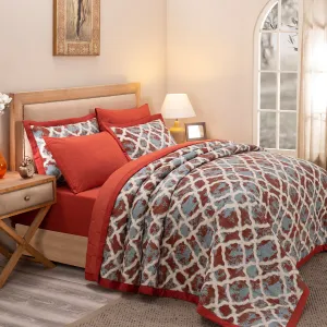 Nouveau Tradition Form Replay Light Weight Extreme Winter Quilt Fiery Red