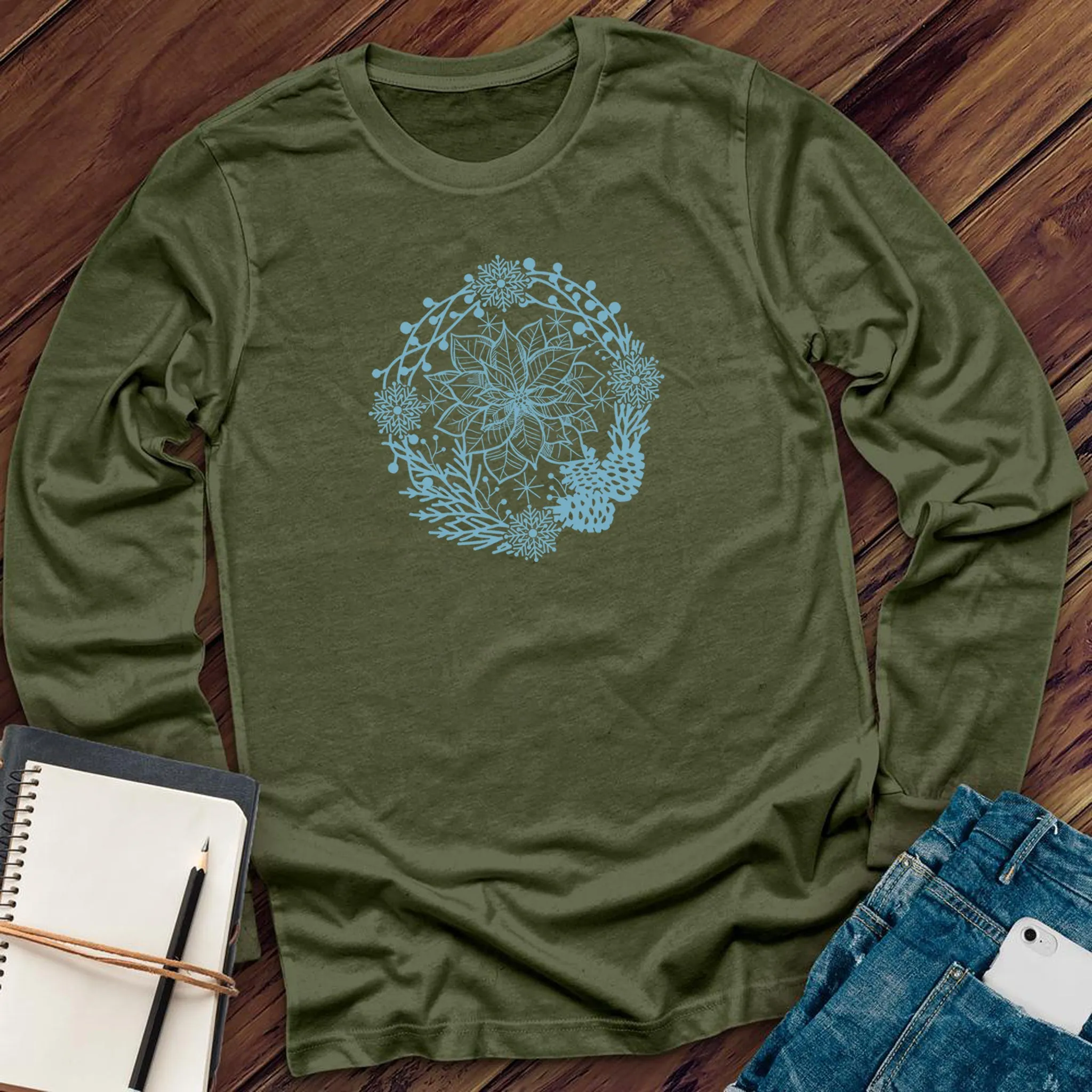 Once Upon a Poinsettia Long Sleeve