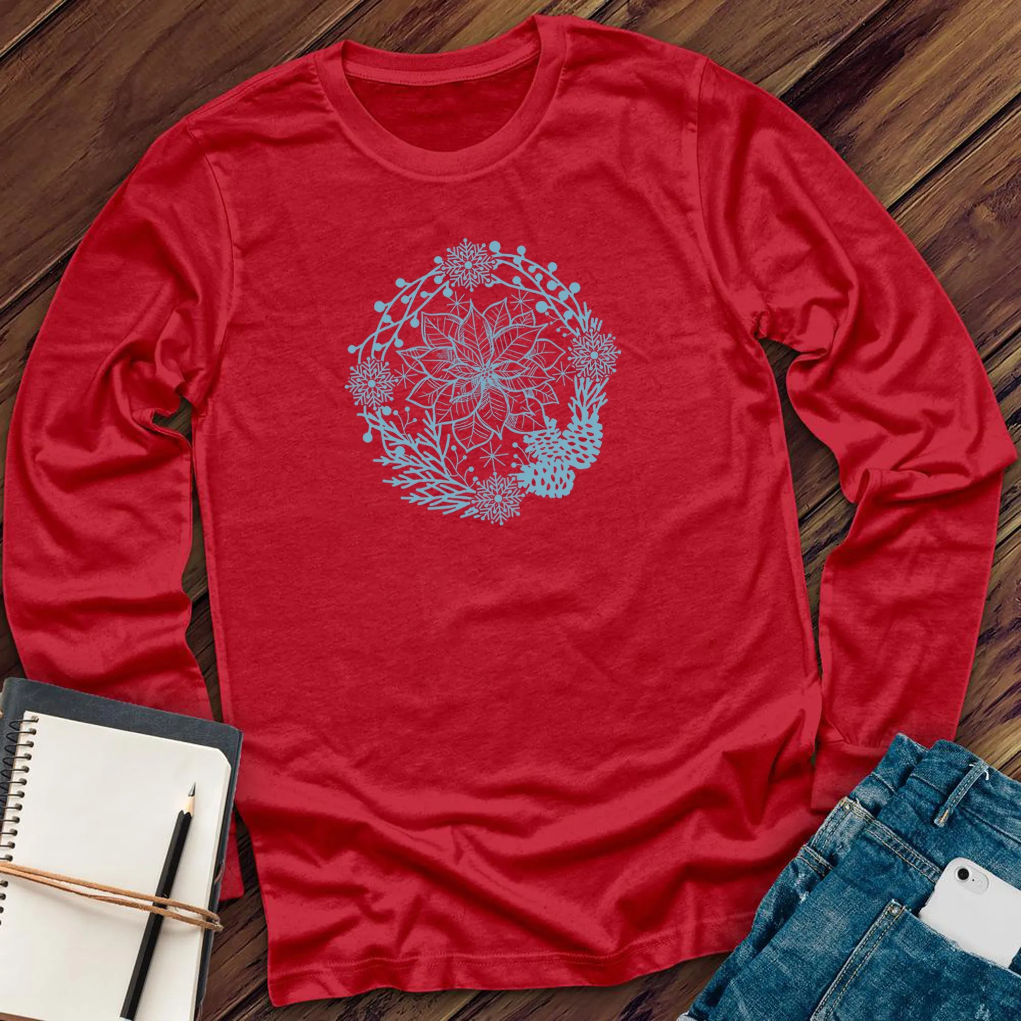 Once Upon a Poinsettia Long Sleeve
