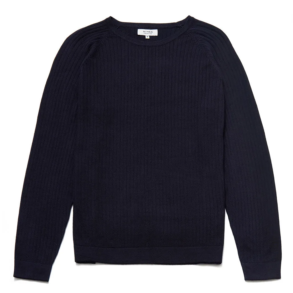 Percy Crew Neck Jumper With Raglan Sleeves