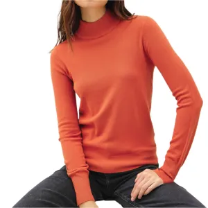 Persimmon Mock Neck Sweater