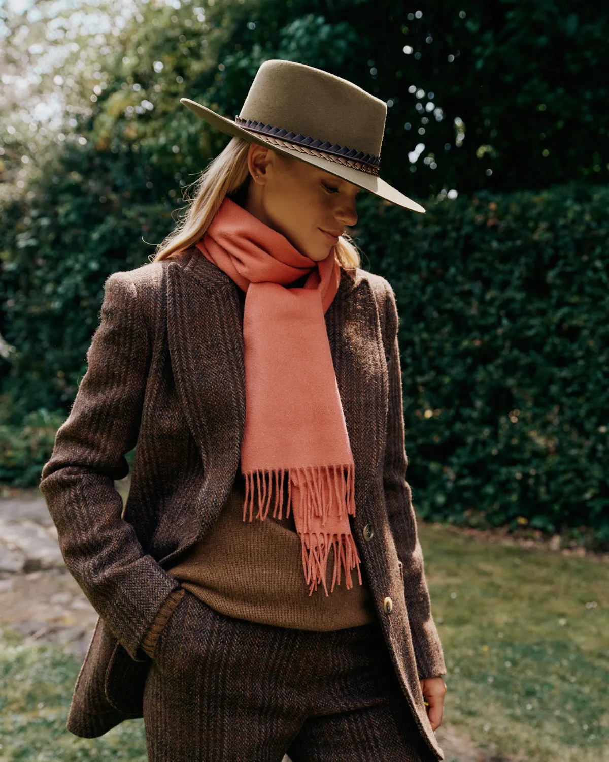 Plain Cashmere Pink Scarf