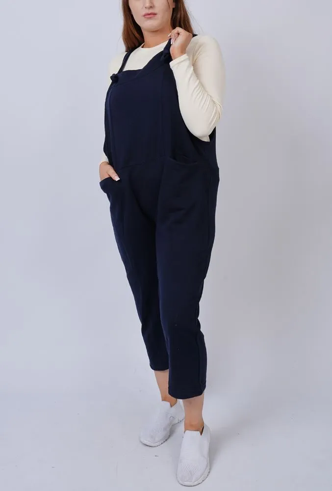 Plain Ribbed Pocket Dungaree