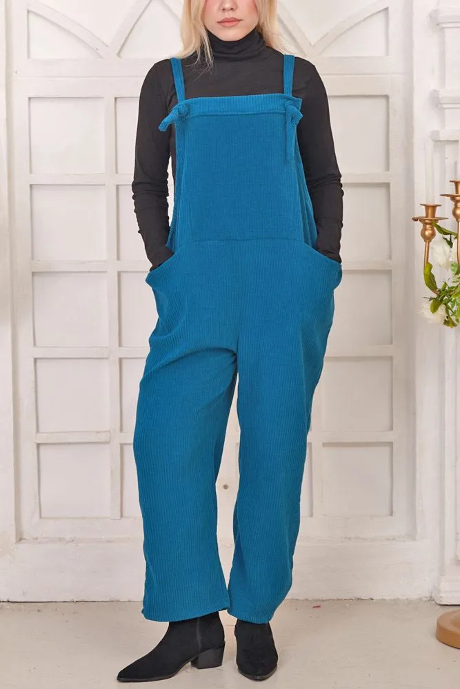 Plain Ribbed Pocket Dungaree